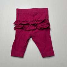 Load image into Gallery viewer, Girls Pumpkin Patch, stretchy ruffle leggings / bottoms, GUC, size 000,  