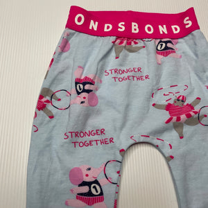 Girls Bonds, stretchy leggings / bottoms, elasticated, EUC, size 00,  