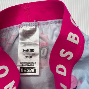 Girls Bonds, stretchy leggings / bottoms, elasticated, EUC, size 00,  