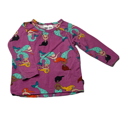 Girls Bonds, stretchy long sleeve pyjama top, mermaids, GUC, size 1,  