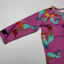 Load image into Gallery viewer, Girls Bonds, stretchy long sleeve pyjama top, mermaids, GUC, size 1,  