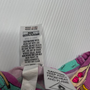 Girls Bonds, stretchy long sleeve pyjama top, mermaids, GUC, size 1,  