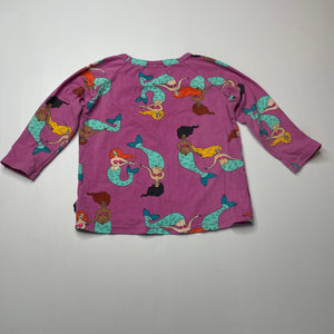 Girls Bonds, stretchy long sleeve pyjama top, mermaids, GUC, size 1,  