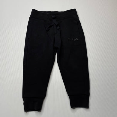 unisex Bonds, black track / sweat pants, elasticated, GUC, size 1,  
