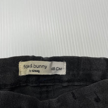 Load image into Gallery viewer, unisex Fox &amp; Bunny, stretch denim pants, adjustable, GUC, size 00,  