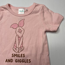 Load image into Gallery viewer, Girls Disney, Winnie the Pooh, Piglet stretchy bodysuit / romper, EUC, size 0,  