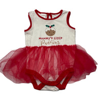 Load image into Gallery viewer, Girls Baby Berry, Christmas tutu romper, EUC, size 0,  