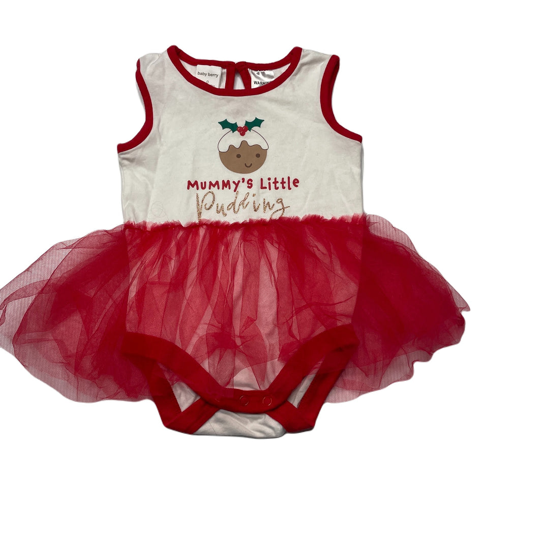 Girls Baby Berry, Christmas tutu romper, EUC, size 0,  