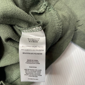Boys BLOOMIN' BABY, khaki lightweight long sleeve top, EUC, size 000,  