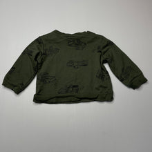 Load image into Gallery viewer, Boys BLOOMIN&#39; BABY, khaki lightweight long sleeve top, EUC, size 000,  