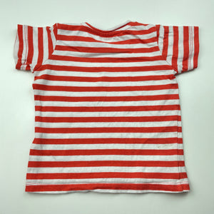 unisex Cotton On, striped cotton t-shirt / top, FUC, size 1,  