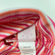 Load image into Gallery viewer, Girls Baby Patch, striped cotton hat / beanie, EUC, size 0000-000,  