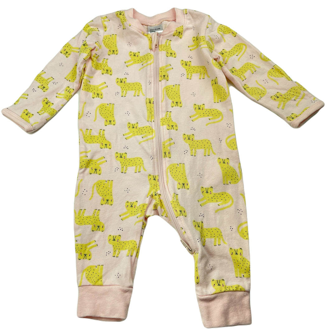 Girls Anko, stretchy zip romper, EUC, size 00,  