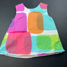 Load image into Gallery viewer, Girls Baby Boxes, colourful cotton dress, GUC, size 000, L: 30cm