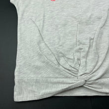 Load image into Gallery viewer, Girls FILA, grey marle stretchy twist front top, FUC, size 6,  