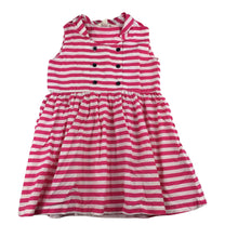 Load image into Gallery viewer, Cotton On Baby pink &amp; white stripe cotton party dress, size 0, Pre-loved