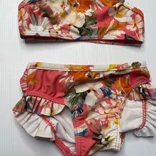 Load image into Gallery viewer, Girls SEAFOLLY, colourful tropical floral swim top &amp; bottoms, EUC, size 1,  
