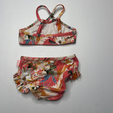 Load image into Gallery viewer, Girls SEAFOLLY, colourful tropical floral swim top &amp; bottoms, EUC, size 1,  