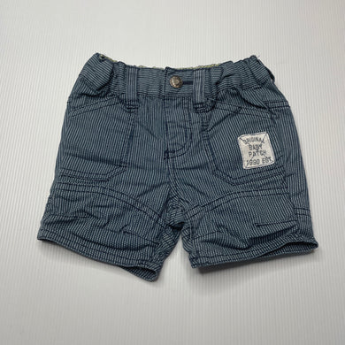Boys Pumpkin Patch, cotton shorts, adjustable, EUC, size 000,  
