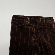 Load image into Gallery viewer, Girls Pumpkin Patch, brown velour bootcut pants, adjustable, GUC, size 0,  