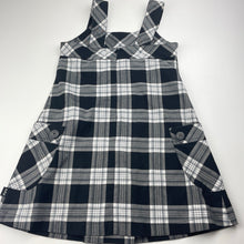 Load image into Gallery viewer, Girls Pumpkin Patch, black &amp; white check casual dress, FUC, size 6, L: 64cm