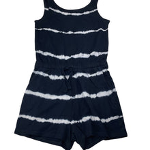 Load image into Gallery viewer, Girls Target, navy tie dyed cotton playsuit, EUC, size 8,  