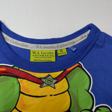 Load image into Gallery viewer, Boys WA Jacobs, blue cotton t-shirt / top, crocodile, EUC, size 6,  