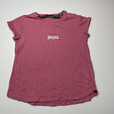 Girls Lonsdale, pink t-shirt / top, GUC, size 9,  