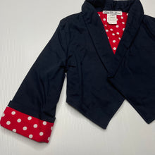 Load image into Gallery viewer, Girls Pretty Chic Princess, navy stretch cotton lightweight jacket, EUC, size 3,  