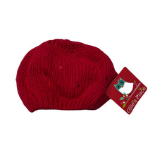 Load image into Gallery viewer, Girls Ollies Place, red sequin knitted cotton hat / beanie, NEW, size 000-0,  