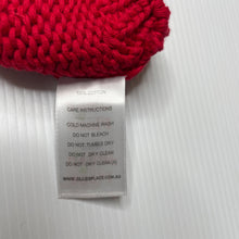 Load image into Gallery viewer, Girls Ollies Place, red sequin knitted cotton hat / beanie, NEW, size 000-0,  