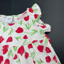 Load image into Gallery viewer, Girls Zara, floral lightweight cotton summer dress, GUC, size 2-3, L: 42cm