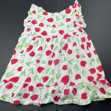 Load image into Gallery viewer, Girls Zara, floral lightweight cotton summer dress, GUC, size 2-3, L: 42cm