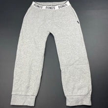 Load image into Gallery viewer, unisex Bonds, grey marle fleece lined trrack / sweat pants, elasticated, GUC, size 6,  