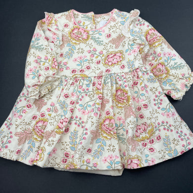 Girls Bebe by Minihaha, stretchy floral romper dress, EUC, size 0000, L: 31cm