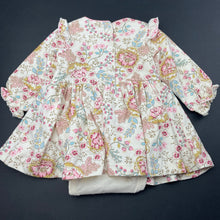 Load image into Gallery viewer, Girls Bebe by Minihaha, stretchy floral romper dress, EUC, size 0000, L: 31cm