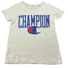 Load image into Gallery viewer, unisex Champion, Authentic white cotton t-shirt / top, EUC, size 6,  