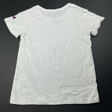 Load image into Gallery viewer, unisex Champion, Authentic white cotton t-shirt / top, EUC, size 6,  