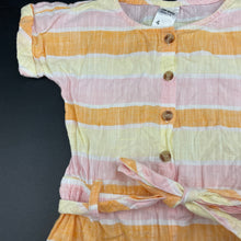 Load image into Gallery viewer, Girls Anko, striped cotton playsuit, GUC, size 4,  