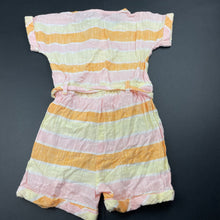 Load image into Gallery viewer, Girls Anko, striped cotton playsuit, GUC, size 4,  