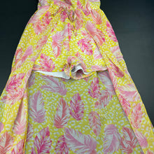 Load image into Gallery viewer, Girls Mango, lined lightweight playsuit / dress, FUC, size 10, L: 100cm at back