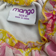 Load image into Gallery viewer, Girls Mango, lined lightweight playsuit / dress, FUC, size 10, L: 100cm at back