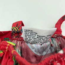 Load image into Gallery viewer, Girls Mango, lightweight cotton Christmas dress, EUC, size 1, L: 55cm