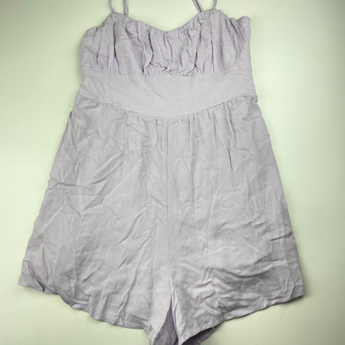 Girls Ava & Ever, lined lilac summer playsuit, GUC, size 14,  