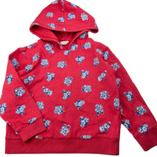 Load image into Gallery viewer, Girls Cotton On, floral fleece lined hoodie sweater, pilling, FUC, size 6,  