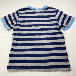 Boys Target, striped pyjama t-shirt / top, GUC, size 7,  