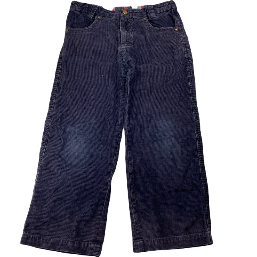 Boys ETERNAL CREATION, navy corduroy cotton pants, adjustable, Inside leg: 46.5cm, FUC, size 6,  