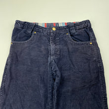 Load image into Gallery viewer, Boys ETERNAL CREATION, navy corduroy cotton pants, adjustable, Inside leg: 46.5cm, FUC, size 6,  