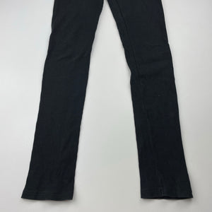 Girls Country Road, ribbed organic cotton blend leggings, elasticated, Inside leg: 58cm, FUC, size 10,  