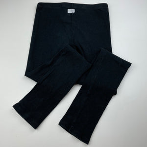 Girls Country Road, ribbed organic cotton blend leggings, elasticated, Inside leg: 58cm, FUC, size 10,  